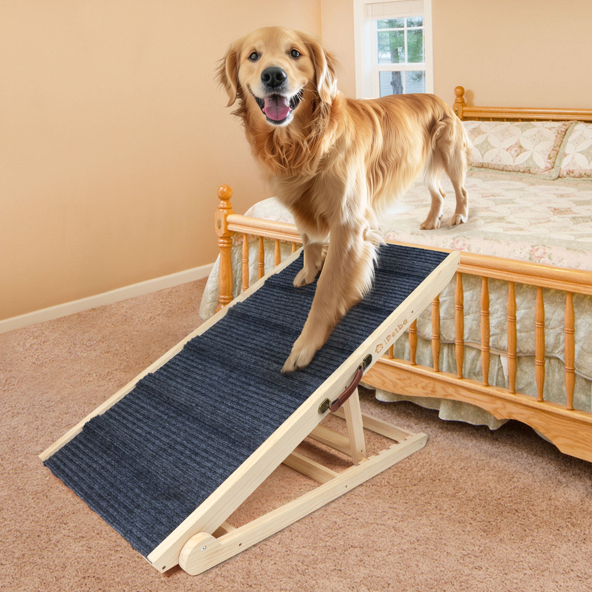 iPetba Heavy-Duty Bed Ramp | Safe, Easy Access for Large & Giant Breeds