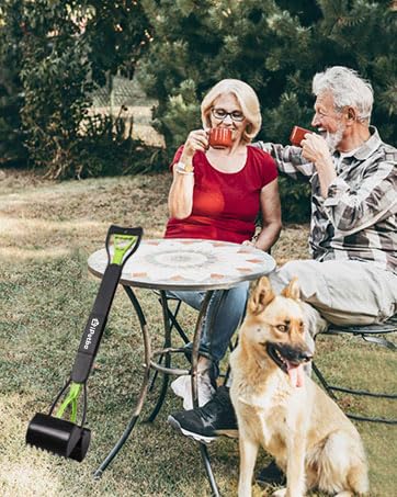 iPetba No-Bend Pooper Scooper | Long Handle, Foldable & Heavy Duty